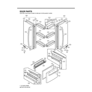 Section 2 Diagram and Parts List for LFC25770SW ASW3LGA LG Refrigerator