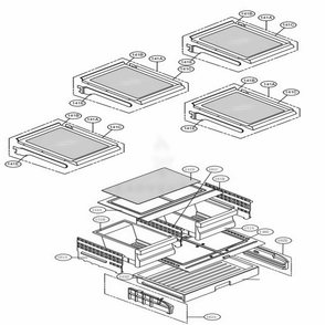 Refrigerator Parts Diagram and Parts List for LFCS25426D ASBCNA1 LG Refrigerator