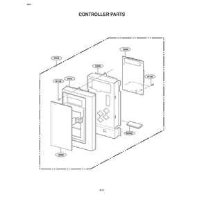 Section 3 Diagram and Parts List for LMV1625B ABKELGA LG Microwave Oven Combo