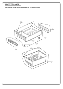 Freezer Parts Diagram and Parts List for GR-B288NSUM ASTCSE0 LG Refrigerator