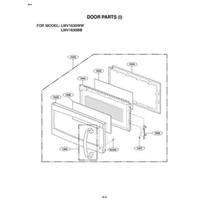 Section 3 Diagram and Parts List for LMV1630BB CB1ELGA LG Microwave Oven Combo