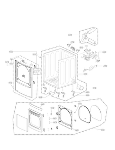 Part Location Diagram of ADC73927703 LG DOOR ASSEMBLY