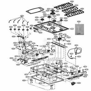 Main Diagram and Parts List for LSCG367BD ABDESTD LG Range