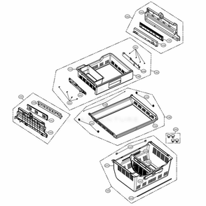 Freezer Parts Diagram and Parts List for LFXS32726S ASTCNA1 LG Refrigerator