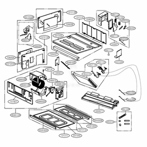 M1 Chassis Diagram and Parts List for ARNU093M1A4 ANWALUS LG Air Conditioner