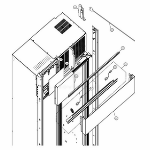 Top Part Diagram and Parts List for DYF42BSIWS ASTCNA0 LG Refrigerator