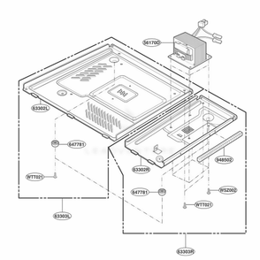 Base Plate Parts Diagram and Parts List for KCMS145KBU ABLEKAD LG Range