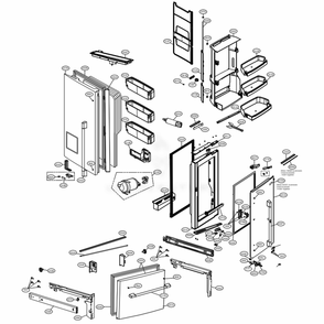 Part Location Diagram of ADD74775904 LG DOOR FOAM ASSEMBLY,FREEZER