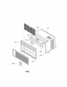 Part Location Diagram of 3530A10009E LG GRILLE,FRONT