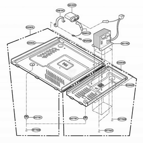 Base Plate Parts Diagram and Parts List for MA1305W MWEGSE LG Range