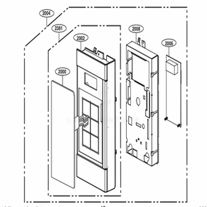 Controller Parts Diagram and Parts List for LMV1763ST CSBELNA LG Range
