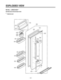 REFRIGERATOR DOOR PART  EXPLODED VIEW Diagram and Parts List for LRSC21934SW  LG Refrigerator