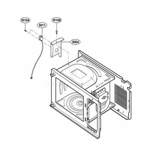 Sensor Parts Diagram and Parts List for 63992 AWHESEA LG Wall Oven