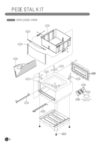 Pedestal Kit Diagram and Parts List for LWP-277W ABWEEUS LG Washer