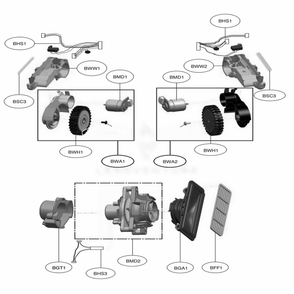 Base Assembly 3 Diagram and Parts List for 048231024341 ARDELGA LG Canister Vacuum