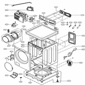 Part Location Diagram of AGL74356214 LG PANEL ASSEMBLY,CONTROL