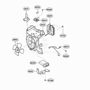 Part Location Diagram of 4974W1S049A LG GUIDE,SUCTION