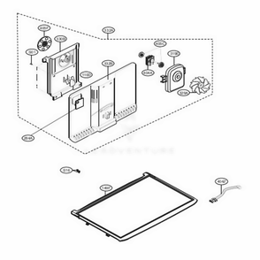 Freezer Parts Diagram and Parts List for 78032 ASWCSE5 LG Refrigerator