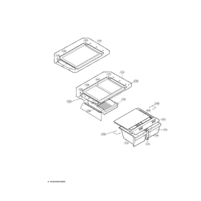 Refrigerator (Good) Diagram and Parts List for LRBN20520WW  LG Refrigerator