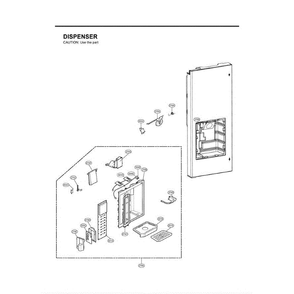 Section 6 Diagram and Parts List for LFX25971SW ASW3LGA LG Refrigerator