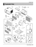 Service Manual Diagram and Parts List for LWHD2500ER AWYAHDP LG Air Conditioner