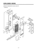 FREEZER COMPARTMENT     EXPLODED VIEWS Diagram and Parts List for LRSC26960TT  LG Refrigerator
