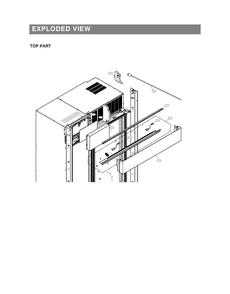 Top Part Diagram and Parts List for GR-L276DSBM ASTCNA0 LG Refrigerator