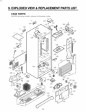 CASE PARTS    EXPLODED VIEW & REPLACEMENT PARTS Diagram and Parts List for LRFD25850TT  LG Refrigerator