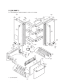 DOOR PARTS Diagram and Parts List for LRFD25850ST ASTCLGA LG Refrigerator