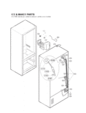 ICE & MAKER PARTS Diagram and Parts List for LRFD25850ST ASTCLGA LG Refrigerator
