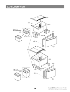 Diagram 3 Diagram and Parts List for LRKNS1205V ANSCNA0 LG Refrigerator