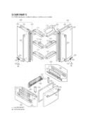 DOOR PARTS Diagram and Parts List for LRFC25750ST ASTCLGA LG Refrigerator