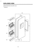 FREEZER DOOR PART  S PA  EXPLODED VIEW Diagram and Parts List for LRSC26940ST  LG Refrigerator