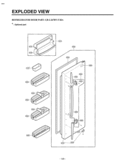 REFRIGERATOR DOOR PART   EXPLODED VIEW Diagram and Parts List for LRSC26923SW GR-L267BVRA LG Refrigerator