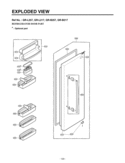 REFRIGERATOR DOOR PART  EXPLODED VIEW Diagram and Parts List for LRSC21935SB  LG Refrigerator