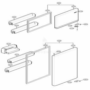 Door Parts Diagram and Parts List for LTCS20030S ASTCNA0 LG Refrigerator