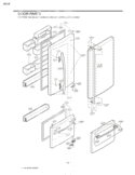 Part Location Diagram of 3650JJ1041A LG Handle,Freezer