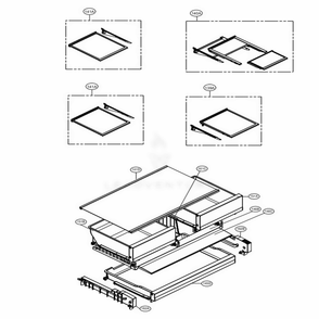Refrigerator Parts Diagram and Parts List for LMXS28636S ASTCNA0 LG Refrigerator
