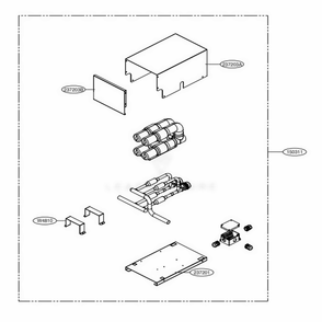 Main Diagram and Parts List for PRLK396A0 ENCXLUS LG Air Conditioner