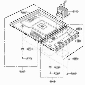 Base Plate Parts Diagram and Parts List for MT4140SKB ABKEWRP LG Wall Oven