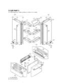 DOOR PARTS Diagram and Parts List for LRFC25750TT ATICLGA LG Refrigerator