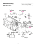 INTERIOR PARTS II   Model Diagram and Parts List for MA1011W  LG Microwave