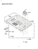 Part Location Diagram of 3303W0A027D LG Plate Assembly,Base