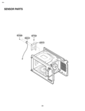 SENSOR PARTS Diagram and Parts List for LTRM1240SW LTRM1240SW/01 LG Microwave