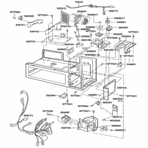 Interior Parts 2 Diagram and Parts List for JMV9118AAW AWHEJEN LG Range