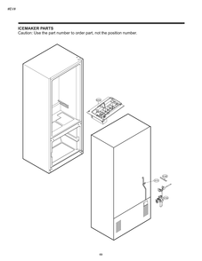 Ice Maker Parts Diagram and Parts List for GM-B228RSFM ASTCSE4 LG Refrigerator