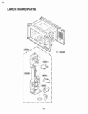 LARCH BOARD PARTS Diagram and Parts List for LMH1017CVST LMH1017CVST/01 LG Microwave