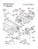 Part Location Diagram of 6411W1A018L LG Power Cord Assembly