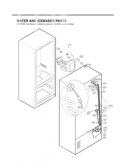 WATER AND ICEMAKER PARTS Diagram and Parts List for LFD25860TT ATICLGA LG Refrigerator