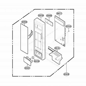 Part Location Diagram of 3572W1A125B LG PANEL,CONTROL